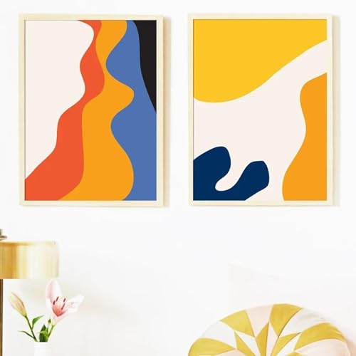 Peinture murale nordique KemneT et décoration d'intérieur abstraite