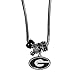 NCAA Siskiyou Sports Womens Georgia Bulldogs Euro Bead Necklace 18 inch Team Color