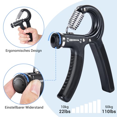 Apogo Handtrainer Set für Unterarmtraining, 2 Stück