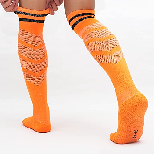 Legou mannen kind hoge buis voetbal sokken mannen verdikte handdoek bodem lange buis sport sokken kinderen knie sokken - Afbeelding 4