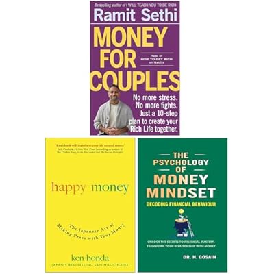 Money For Couples, Happy Money & The Psychology of Money Mindset 3 Books Collection Set