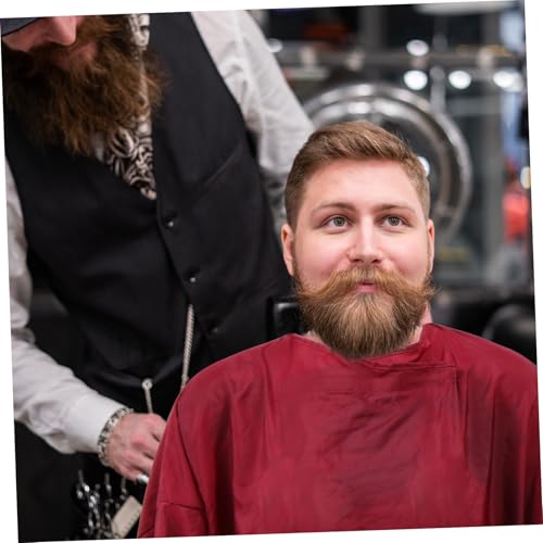 Capa de peluquería para corte de cabello ajustable ligera transpirable color rojo 5