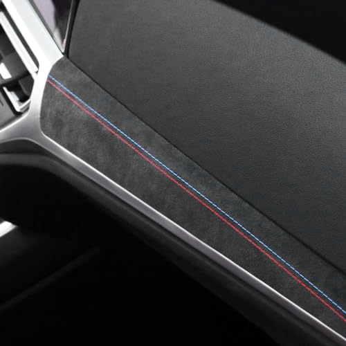 BETTERHUMZ Auto Zentralinstrument Armaturenbrett Abdeckung Trim Kompatibel mit BMW G20 G28 G42 G23 3 4 Serie 318i 320i 330i M340i 2020-2023 Auto Innenraum Zubehör (aus Alcantara Stil A)