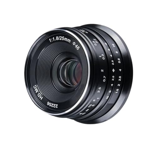 �݊���������Sony E �}�E���g Fujifilm XF Nikon Z M4/3 25mm F1.8 �L�p�~���[���X�J���������Y�ɑΉ�(M4/3)