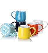 Sweese Porcelain Mugs - 12 Ounce For Coffee, Tea, Mocha And Mulled Drinks Set Of 6 Hot Assorted Colors - View #6