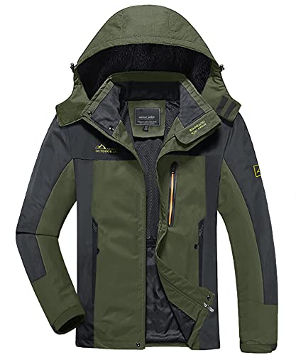 KEFITEVD Übergangsjacke Herren Winddicht Jagdjacke Outdoor Arbeitsjacke Wandern Jacke Herbstjacke...