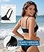 2026 Fashion Sports Swim Bra Classic Bikini Tops for Women Bathing Suits Top with Padded Crop Swimsuit Black Trim XL