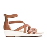 Hush Puppies Women's Lyricale BackZip Pump, Tan Leather, 6 M US