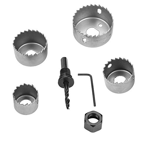 Set 4 sierras de corona para madera 32-54 mm miniatura 6