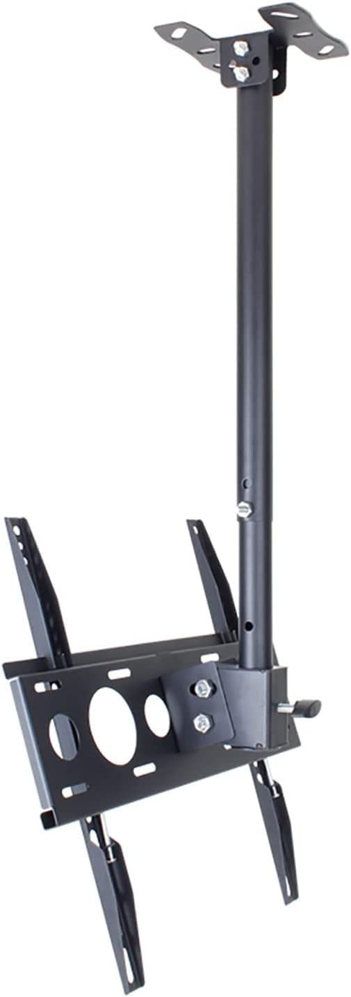 Soporte de techo para TV, altura ajustable, movimiento completo, rotación de 360 grados, inclinación, giratorio, soporte ajustable para TV de pantalla plana de 26 a 60 pulgadas (2 m)