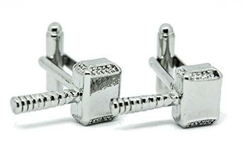 MasterLinks - Thor Cufflinks - Thor's Hammer Mjolnir Norse God of Thunder & Superhero Cuff Links