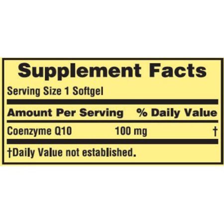 Spring Valley Co Q-10 100mg Heart Health Supplement, 120 Softgels