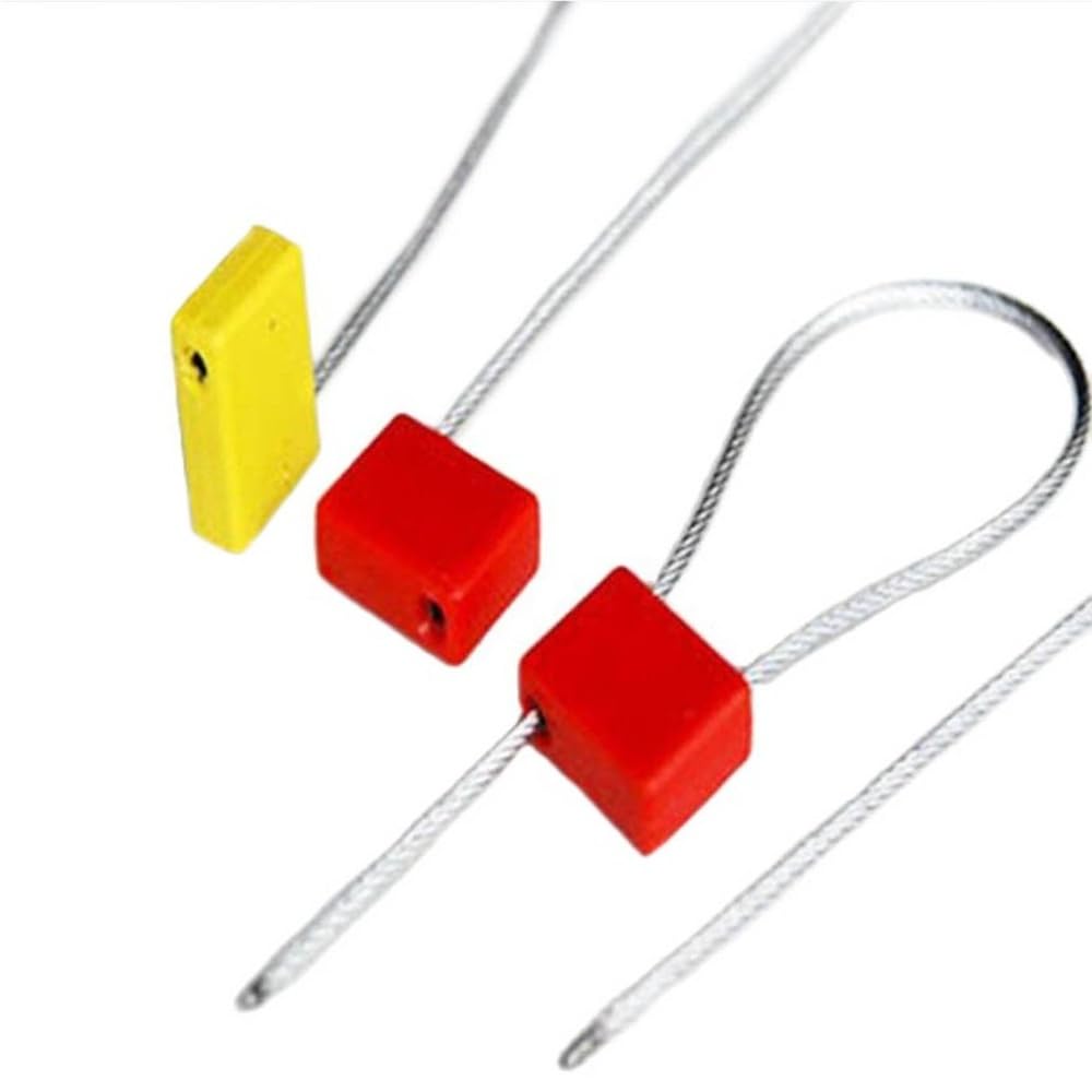 Metalowy kabel stalowy 10 sztuk uszczelek do kabli stalowych z płaską główką, wielokolorowe 250-300 mm(250MM)