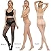 MANZI Women's Pantyhose Natural Nude 6-Pack Basic Hosiery 20-Denier Sheer Nylon Tights M