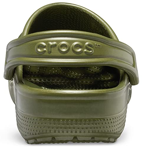 Crocs Unisex Classic Clogs (Best Sellers) Clogs, Army Green, 9 UK Men/ 10 UK Women