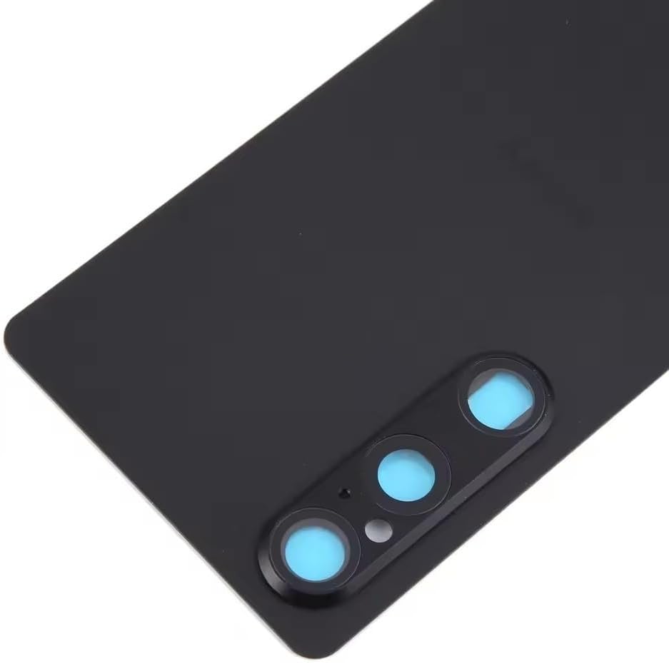 Compatible Rear Glass Panel for Sony Xperia 1 V Model XQ-AD72 – Battery Door Back Cover, Battery Back Cover Housing Replacement Part (White)