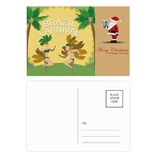 Cartes postales Hula Brésil Carnaval Slogan pour rompre avec les vœux de Noël ennuyeux