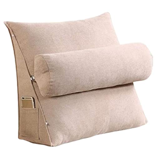 YINxy Almohada Tipo Cuña, Almohadas De Lectura, Cojín De Cuña con Forma Ergonómica para Leer, Ver La Televisión Y Relajarse Cover