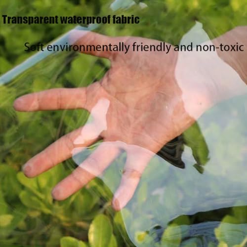 Bâche PVC transparente ultra-résistante protection extérieure longue durée 6x10m - 6