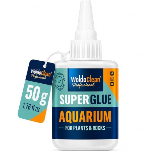 WoldoClean Aquarium Super Glue Gel 50g Fish Safe - Reef Coral Rock Plants