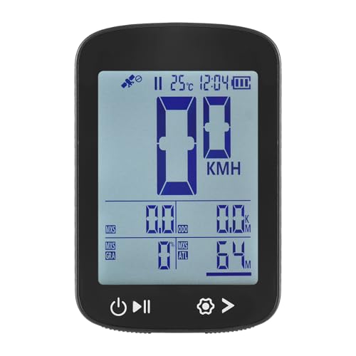 SENECESLI Fahrradcomputer Wireless GPS, Radfahren mit 3,7 V 500 mAh Akku, 5 Sterne Positionierung, 2,4 Zoll FSTN LCD Anzeige