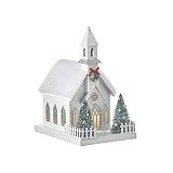 RAZ Imports 2021 Christmas Time in The Village 11.5" Lighted Church Figurine