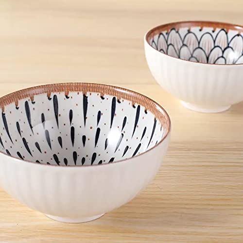 Image of Porcelain Bowls Set, 300 ML Serving Bowls Cereal, Salad, Pasta, Soup, Dessert, Suitable for Restaurant & Kitchen, Dishwasher Microwave & Oven Safe for Dining (12 -Piece)
