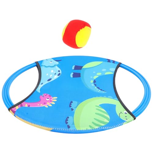 Uonlytech Juego de Lanzar y Atrapar Balones para Set 1 Raqueta y 1 Pelota Pegajosa Amarilla Juguete Interactivo para Actividades al Aire Libre y Entrenamiento Sensorial Color Aleatorio