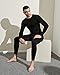 LAPASA Men's 100% Merino Wool Base Layer Set Lightweight Thermal Underwear Activewear Long John Top Bottom M31 Medium 1. Lightweight Black 1 Set