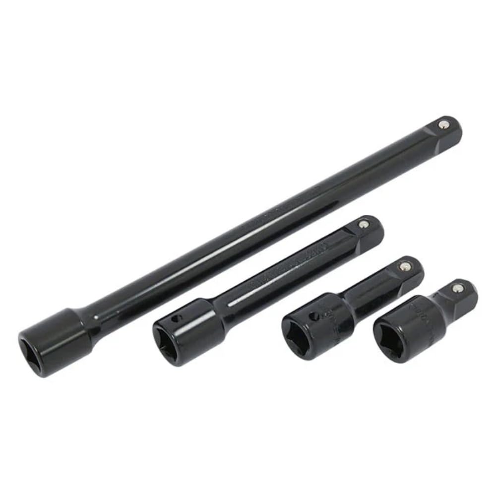Neilsen Socket Impact Extension Bar Set 50 75 125 & 250mm Long 4pc 1/2""