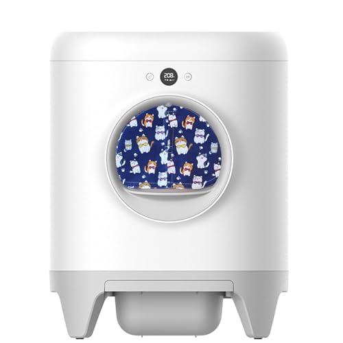 Cortina para caixa de areia para gatos autolimpante, reduz o salto da areia do gato, impede os odore