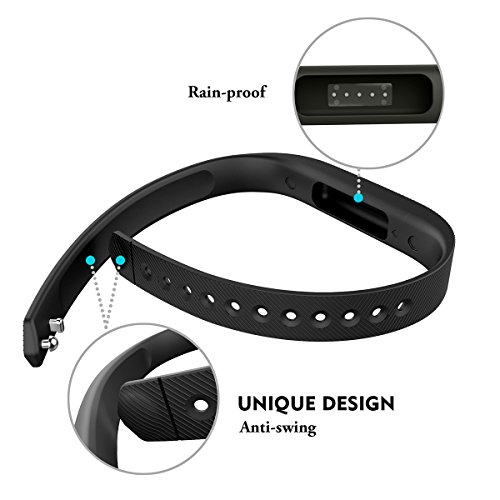 AIUNIT Compatible Flex 2 Band, Replacement for Flex 2 Accessory Bands Fashion Sport Fitness Wristbands w/Fastener Clasp for Flex 2 12 Pack Men Women Large No Tracker by AIUNIT - Image 2