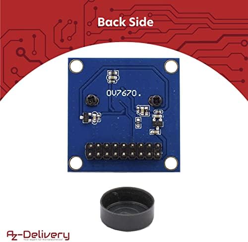 AZDelivery 3 x OV7670 Camera Module 640x480 300KP VGA compatible with Arduino including E-Book!