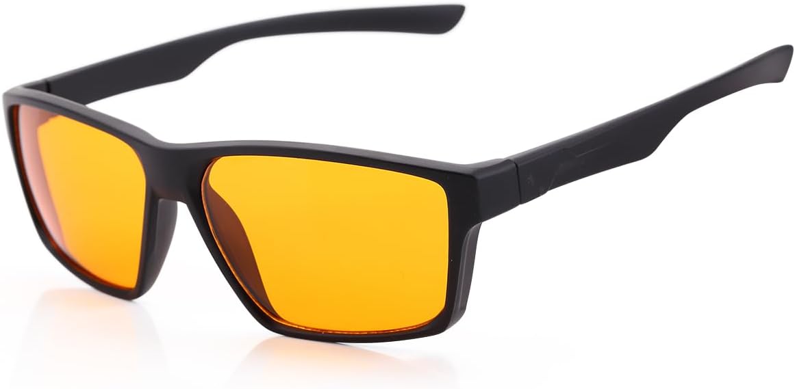 VUEECECLAT Blue Light Blocking Glasses for Gamers & Digital Eye Strain Relief - 98% Protection | (0.78oz) Ultra-Light Frame