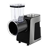 Elektrisch Gemüseschneider, 1000W Multifunktionale Schneidemaschine mit 10 Kegel, 5 in 1 Elektrischer Gemüsehobel für Kartoffeln Karotten Zwiebeln