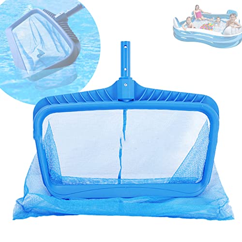 SRHIMEOS Pool Kescher, Pool Bodenkescher, Schwerlast Laub Käscher mit AluminiumRahmen, FeinMaschig Tiefen Netz Poolkescher Bodenkescher Tiefenkescher