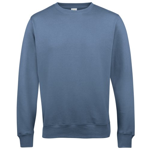 AWDis Men's Sweat Sweatshirt, Blue (Air Force Blue), Medium