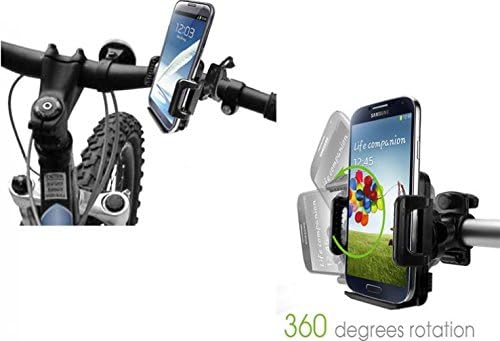 Bicycle Mount Handlebar Holder Bike for Moto e6 Phone, Cradle Dock Swivel Heavy Duty Compatible with Motorola Moto e6