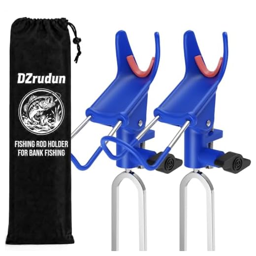 DZrudun Fishing Rod Holder for Ground, Fishing Pole Holders for Ground 2PCS