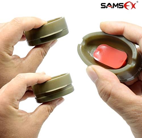SAMSFX Carp Fishing Inline Flat Method Feeder with Quick Release Mould