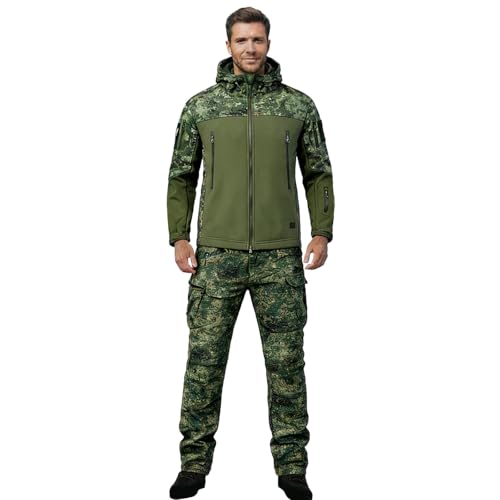 Combinaison polaire homme contre le froid en extérieur taille XXXXL verte