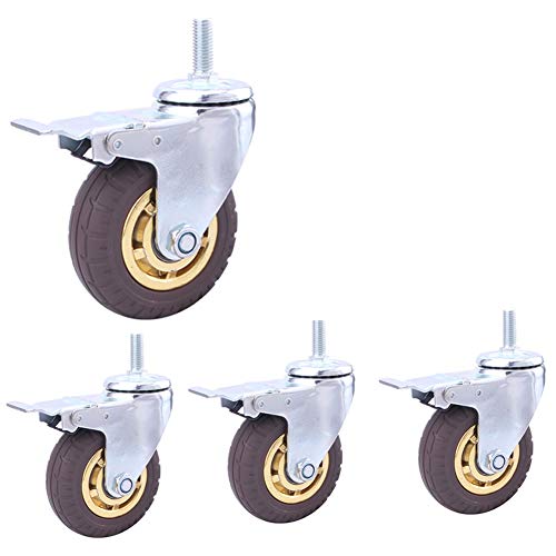 Roulettes pivotantes pour meubles et chariots de transport M12