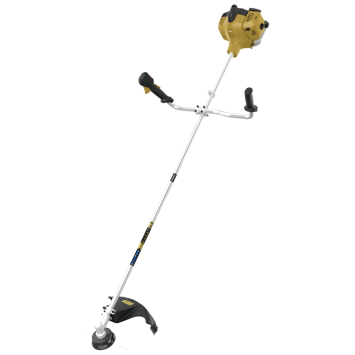 BRICOGARDEN - Desbrozadora a Gasolina | 0,9 KW | 0,5 L | 25,4 CC | Arranque Manual | Ø Barra 24 MM | para Limpieza de Maleza, Hierba Alta y Mantenimiento de Terrenos | Diseño Robusto