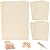 LotFancy Plywood Sheets for Crafts, 14pc Blank Unfinished Basswood Sheets, 2mm Thin Rectangle Wood Board Cutouts Pieces, 2 Sizes - 12Pc 150x100mm (6x4in), 2Pc 300x200mm (12x8in)