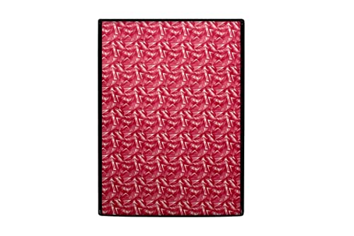 Image of Stylista Washing Machine Cover Compatible for IFB Senator Smart 8 Kg Front-Load Frieze Pattern Red