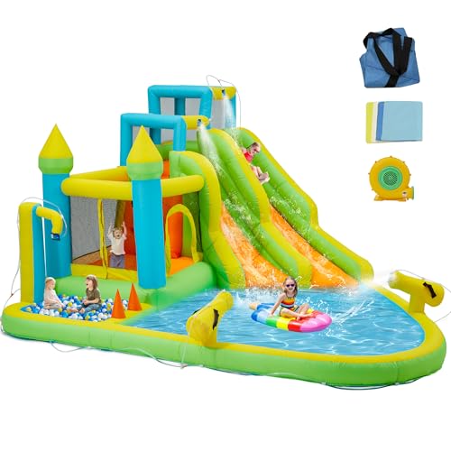 HOMMOW Inflatable Water Slide