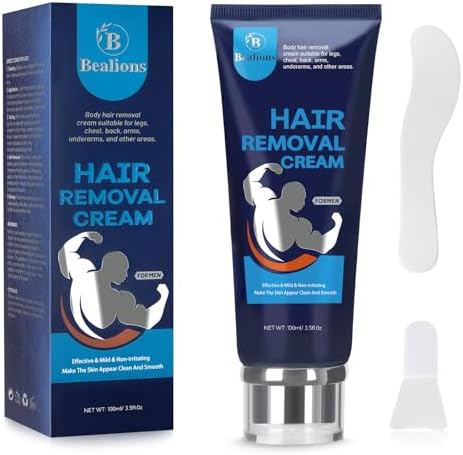 Amazon.com : Gentle Hair Removal Cream for Men: No Irritation ...
