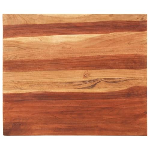 vidaXL Tischplatte Massivholzplatte Holzplatte Ersatztischplatte Holz Platte für Tisch Esstisch 25-27 mm 60x70 cm Massivholz Akazie