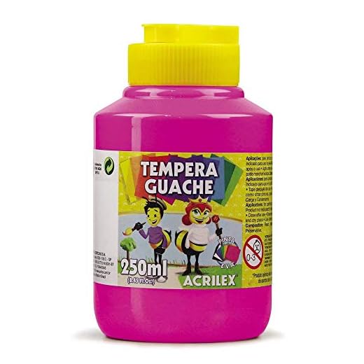 Tempera Guache, Acrilex 020250549, Magenta, 250 ml