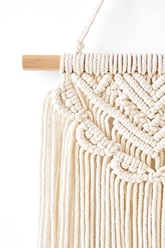 Mkono 2 Pcs Macrame Wall Hanging Boho Wall Decor Home Chic Decoration Wall Pediments For Bedroom Living Room Nursery Apartment, Girls Gift, Small Size 13" L X 10" W And 16" L X 10" W #TOP6